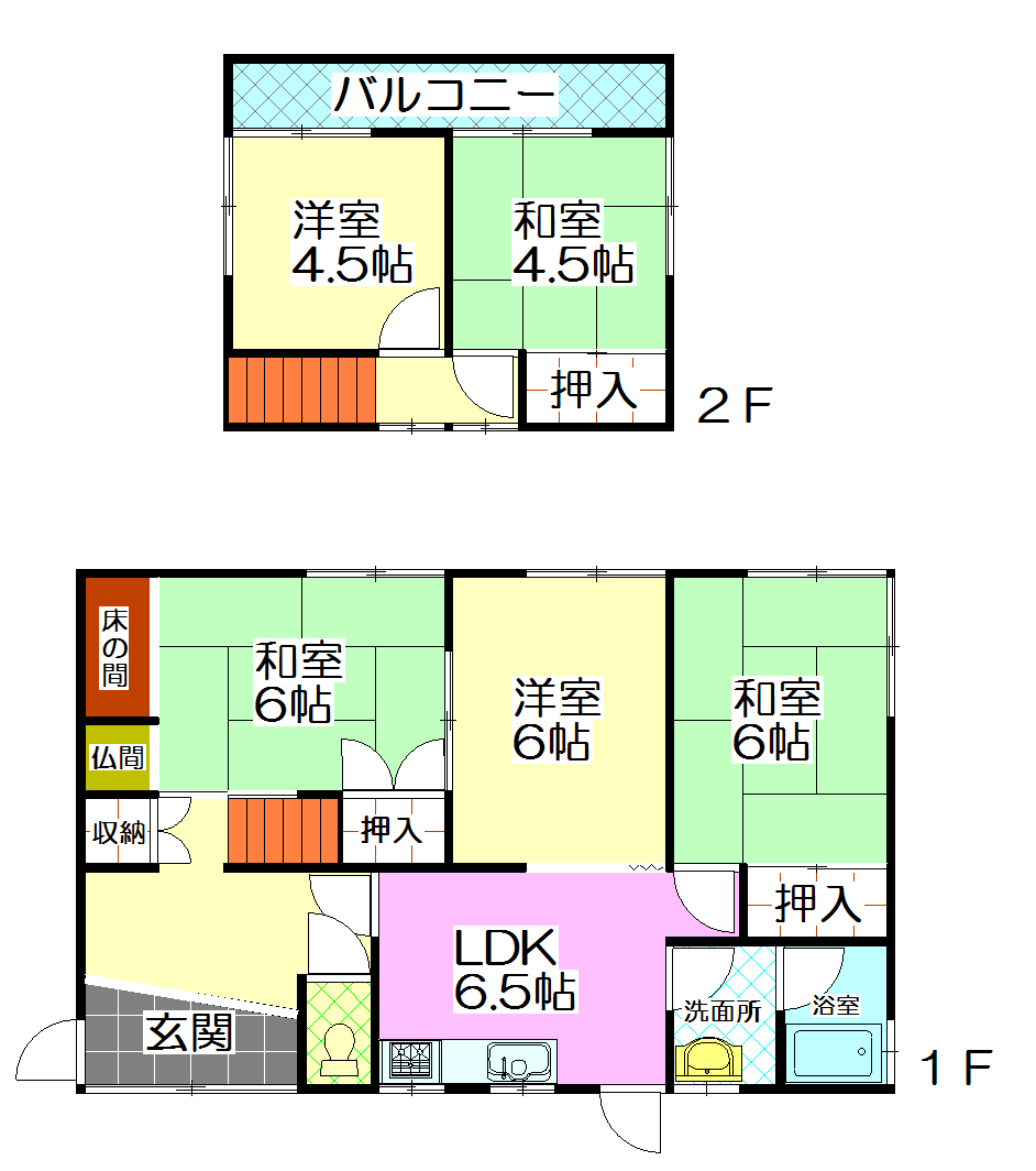 母屋間取