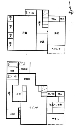 間取り 3LDK+テラス