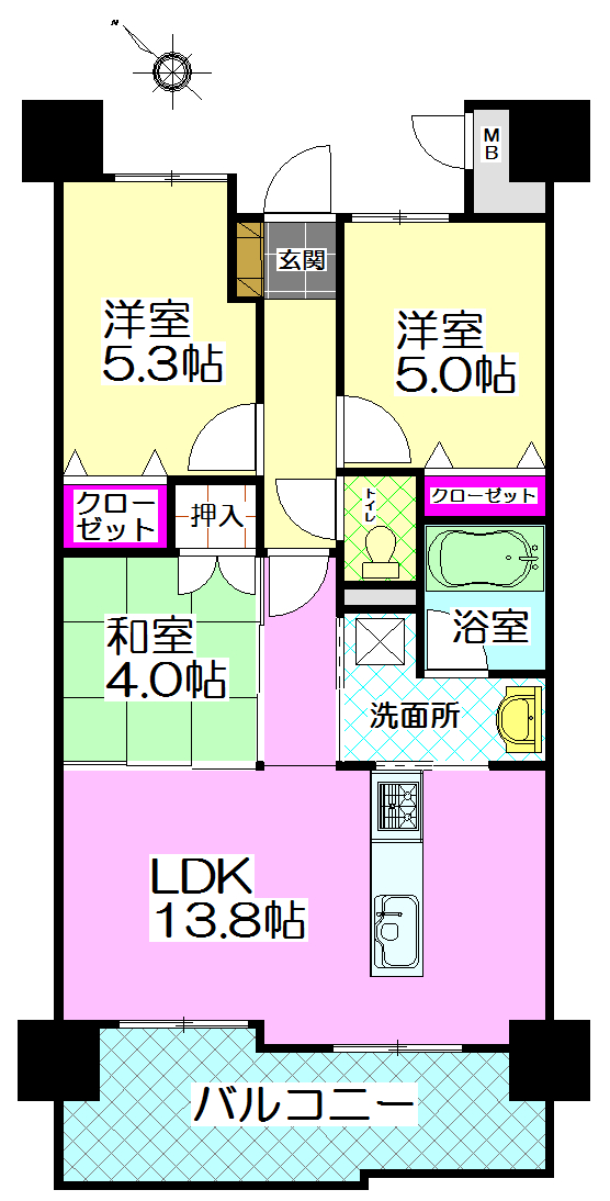 間取:3LDK