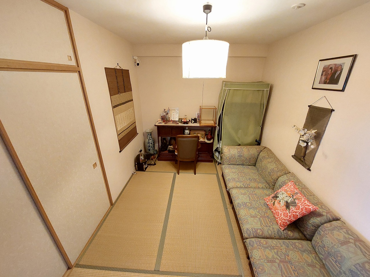 和室　中部屋ですが、エアコンの設置が可能です！